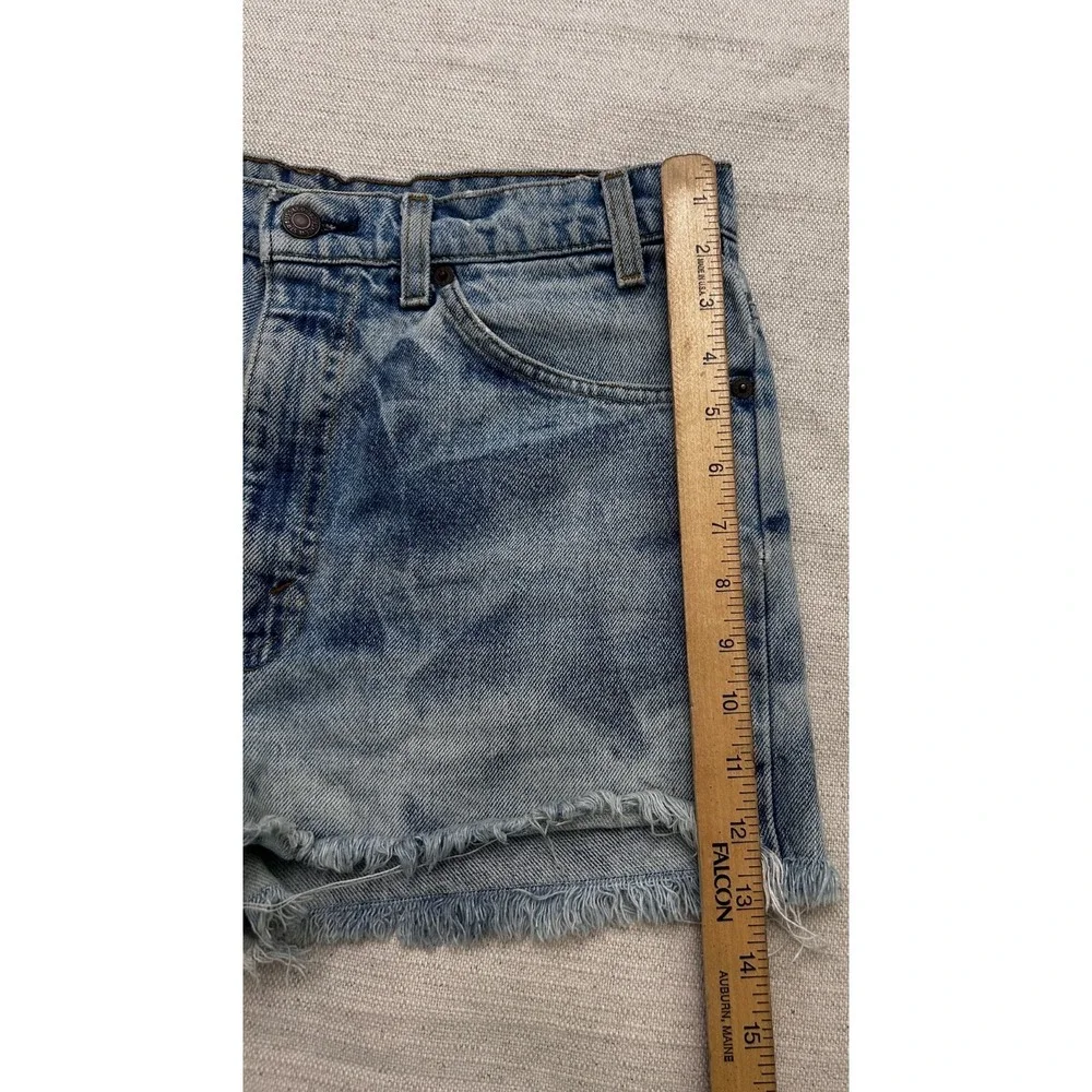 Vintage Levi's Orange Tab Cutoff Denim Shorts Men's 34 Light Wash Made in USA